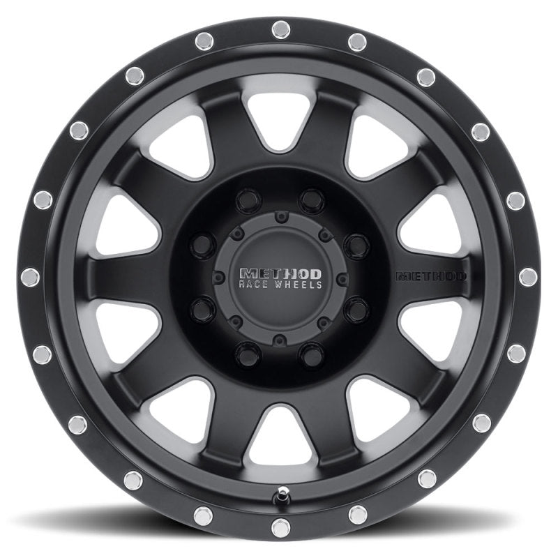 Method MR301 The Standard 17x8.5 +25mm Offset 8x6.5 130.81mm CB Matte Black Wheel Method MR301 The Standard 17x8.5 +25mm Offset 8x6.5 130.81mm CB Matte Black Wheel