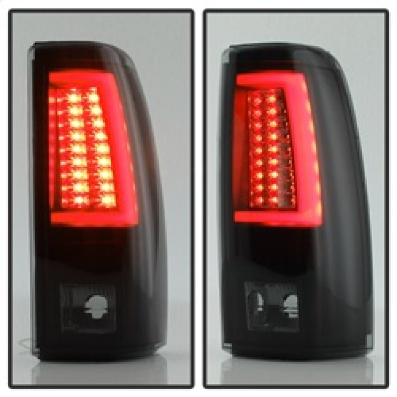 Spyder 03-06  Chevy Silverado (Does Not Fit Stepside) Version 2 LED Tail Lights - Black Smoke Spyder 03-06  Chevy Silverado (Does Not Fit Stepside) Version 2 LED Tail Lights - Black Smoke