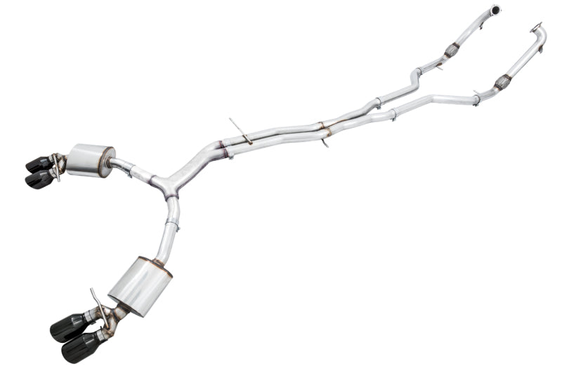 AWE Tuning Audi B9 S5 Sportback Touring Edition Exhaust - Non-Resonated (Black 102mm Tips) AWE Tuning Audi B9 S5 Sportback Touring Edition Exhaust - Non-Resonated (Black 102mm Tips)