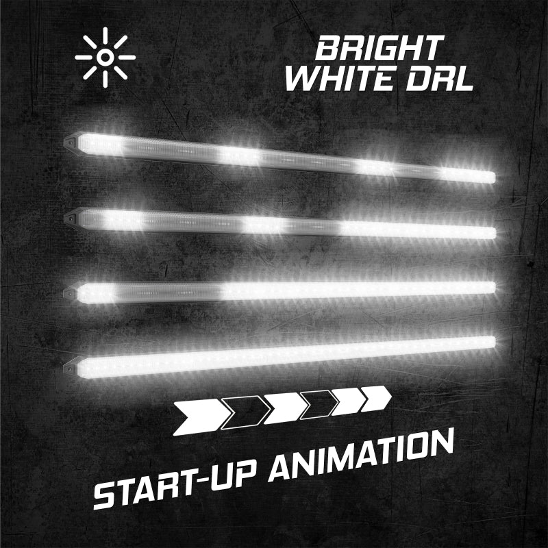 XK Glow 22In Switchback Grill Lights with Start-up Animation & Sequential Turn Signals XK Glow 22In Switchback Grill Lights with Start-up Animation & Sequential Turn Signals