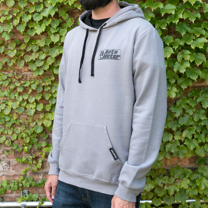 Autometer Gray Competition Pullover Hoodie - Adult Large Autometer Gray Competition Pullover Hoodie - Adult Large