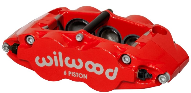 Wilwood Caliper-Narrow Superlite 6R-LH - Red 1.38/1.12/1.12in Pistons 1.10in Disc Wilwood Caliper-Narrow Superlite 6R-LH - Red 1.38/1.12/1.12in Pistons 1.10in Disc