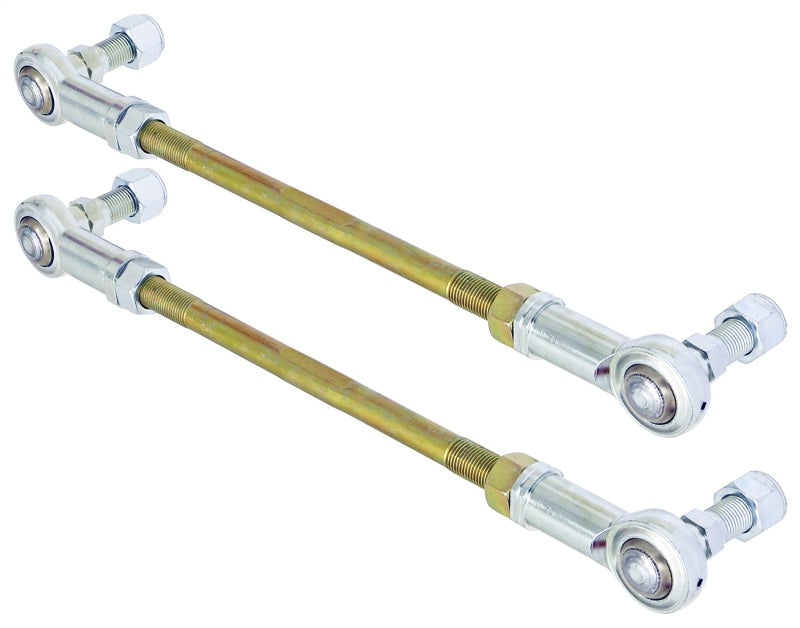RockJock Adjustable Sway Bar End Link Kit 12 1/2in Long Rods w/ Heims and Jam Nuts pair RockJock Adjustable Sway Bar End Link Kit 12 1/2in Long Rods w/ Heims and Jam Nuts pair