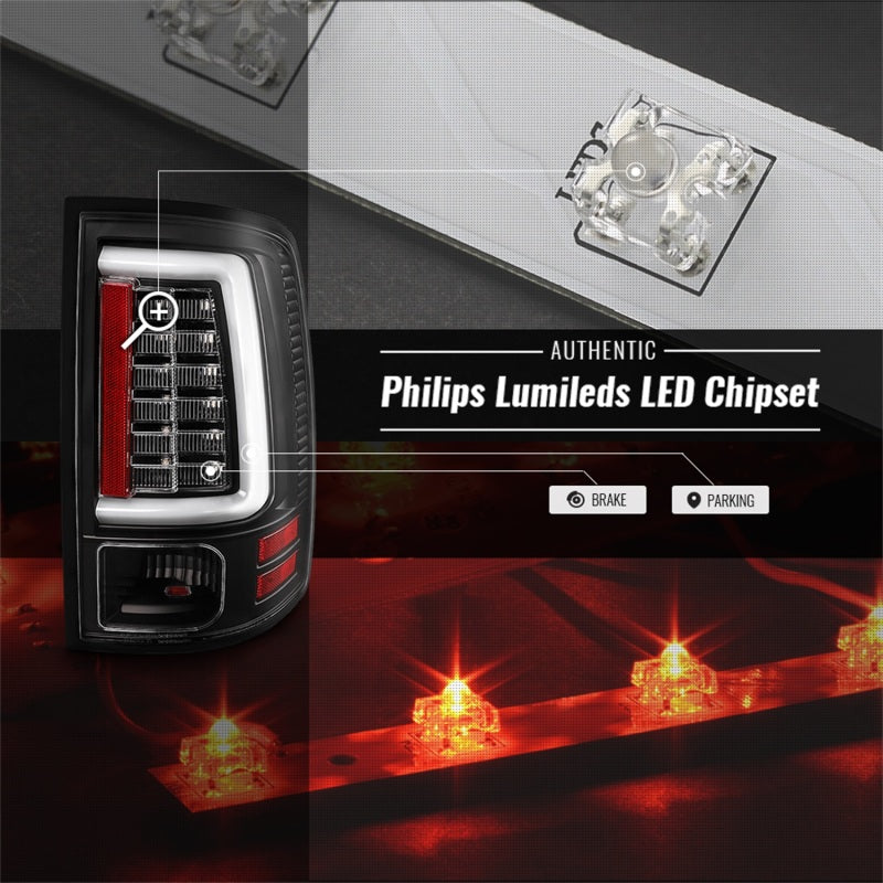 Spyder Dodge Ram 09-18 LED Tail Lights - All Black ALT-YD-DRAM09V2-LED-BKV2 (Incandescent Only) Spyder Dodge Ram 09-18 LED Tail Lights - All Black ALT-YD-DRAM09V2-LED-BKV2 (Incandescent Only)