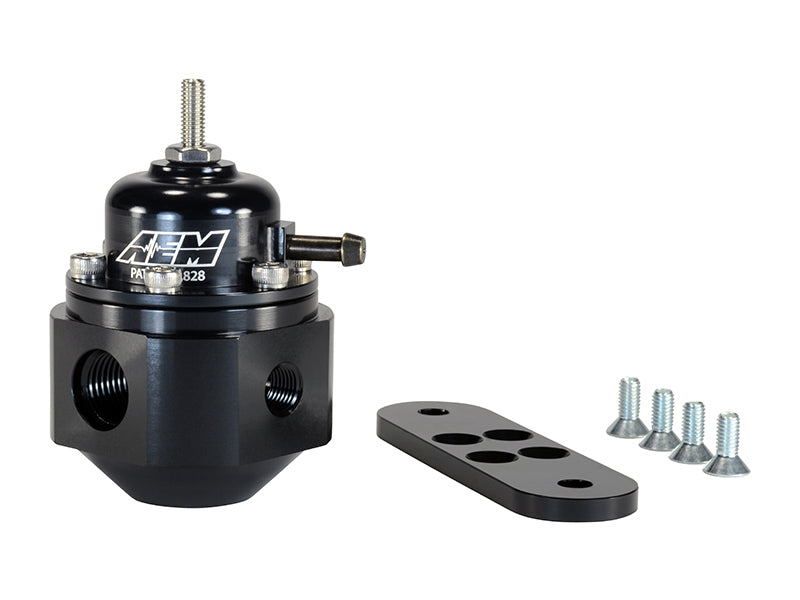 AEM Universal Black Adjustable Fuel Pressure Regulator AEM Universal Black Adjustable Fuel Pressure Regulator