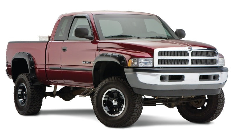 Bushwacker 94-01 Dodge Ram 1500 Fleetside Pocket Style Flares 4pc 78.0/96.0in Bed - Black Bushwacker 94-01 Dodge Ram 1500 Fleetside Pocket Style Flares 4pc 78.0/96.0in Bed - Black