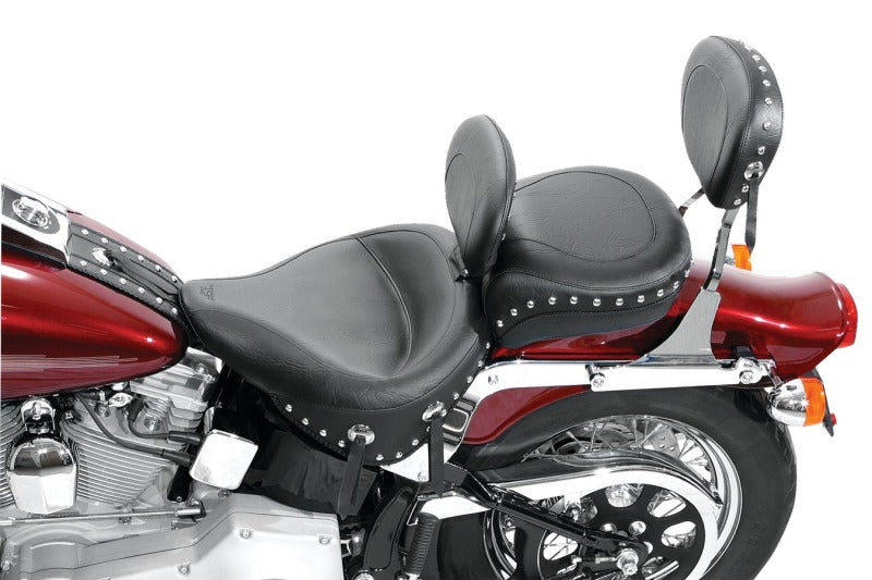 Mustang 00-17 Harley Softail w/Square Dash Tank Bib w/Studs - Black Mustang 00-17 Harley Softail w/Square Dash Tank Bib w/Studs - Black