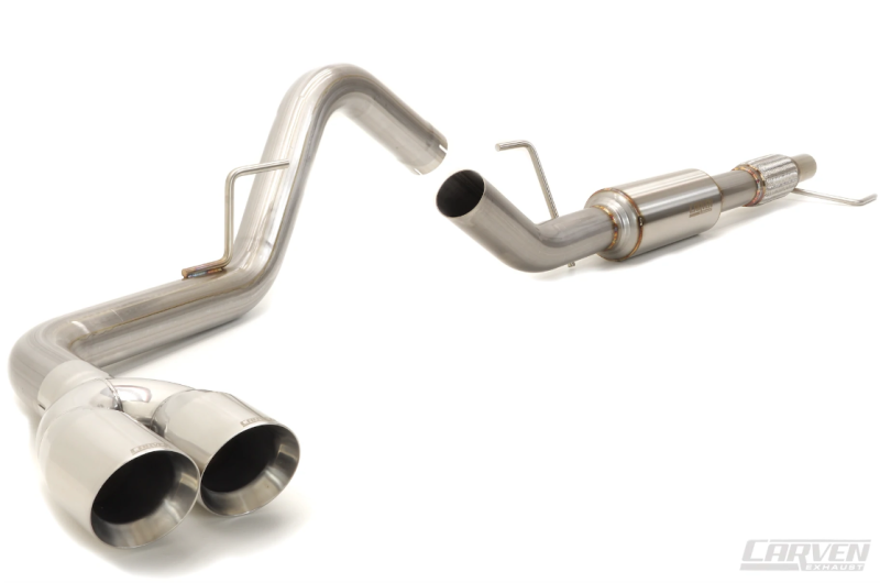 Carven 15-20 Ford F-150 Ecoboost Competitor Series Cat-Back w/TR-Series Muf. & 4in Dual Tip-Polished Carven 15-20 Ford F-150 Ecoboost Competitor Series Cat-Back w/TR-Series Muf. & 4in Dual Tip-Polished