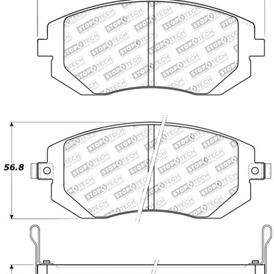 StopTech Street Touring 03-05 WRX/ 08 WRX Front Brake Pads