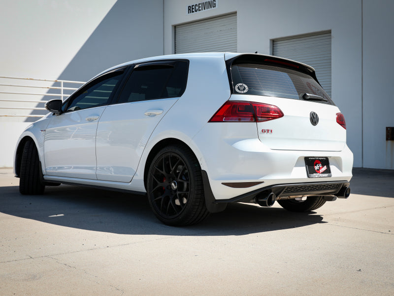 aFe MACH Force-Xp 3in to 2-1/2in Stainless Steel Axle-Back Black Exhaust - 15-17 Volkswagen GTI aFe MACH Force-Xp 3in to 2-1/2in Stainless Steel Axle-Back Black Exhaust - 15-17 Volkswagen GTI