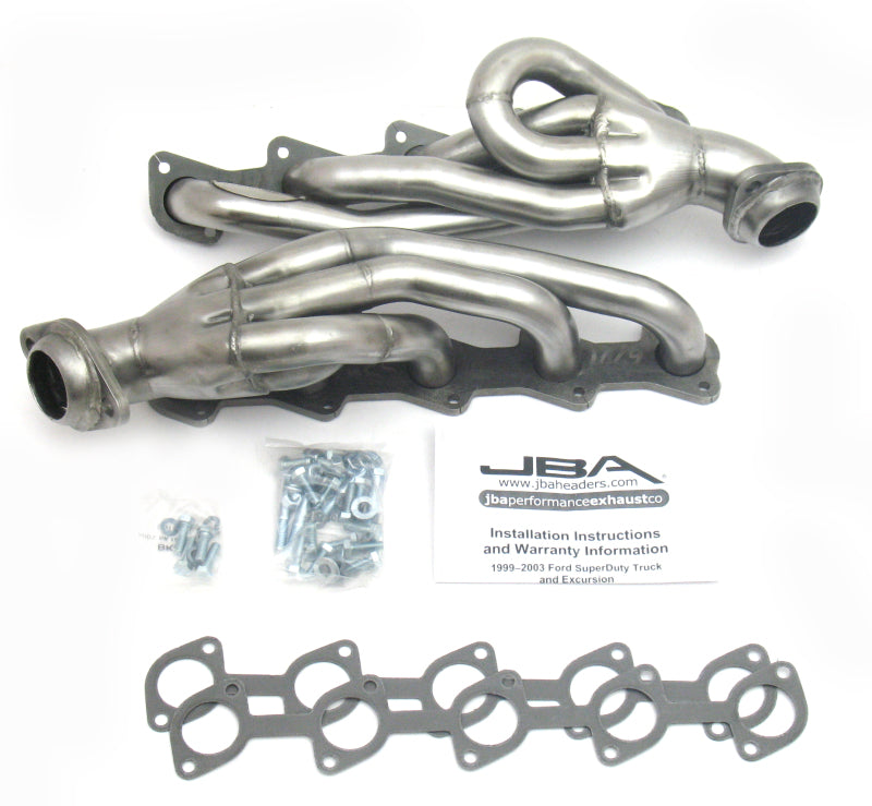 JBA 99-04 Ford Truck 6.8L 2V V10 w/o EGR 1-1/2in Primary Raw 409SS Cat4Ward Header JBA 99-04 Ford Truck 6.8L 2V V10 w/o EGR 1-1/2in Primary Raw 409SS Cat4Ward Header