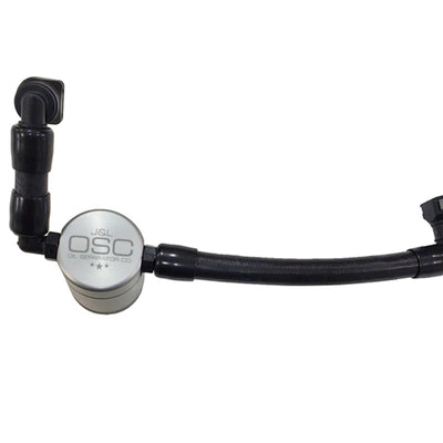J&L 11-17 Ford Mustang V6 Passenger Side Oil Separator 3.0 V2 - Clear Anodized