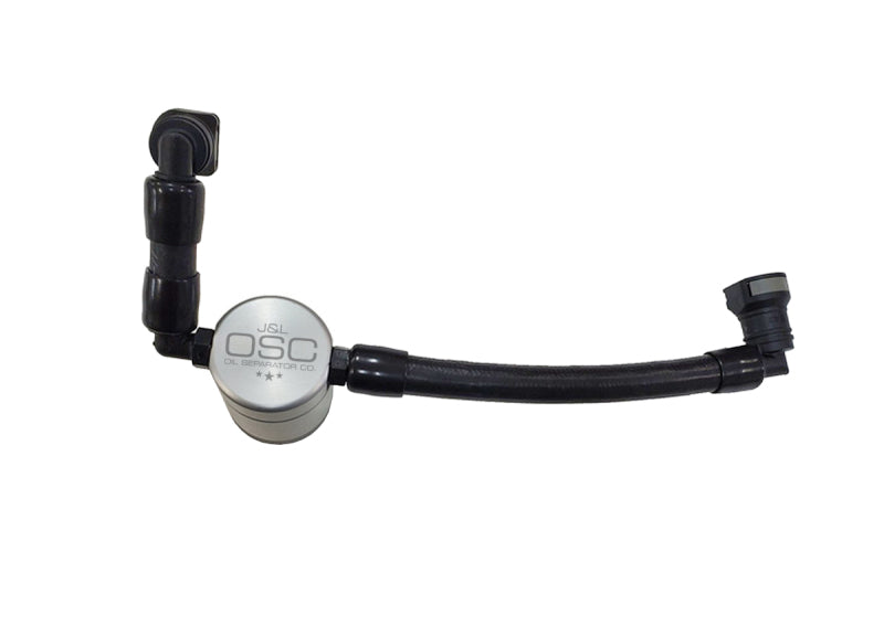 J&L 11-17 Ford Mustang V6 Passenger Side Oil Separator 3.0 V2 - Clear Anodized J&L 11-17 Ford Mustang V6 Passenger Side Oil Separator 3.0 V2 - Clear Anodized