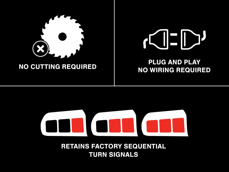 Raxiom 15-22 Ford Mustang Profile LED Tail Lights - Gloss Black Housing (Smoked Lens) Raxiom 15-22 Ford Mustang Profile LED Tail Lights - Gloss Black Housing (Smoked Lens)