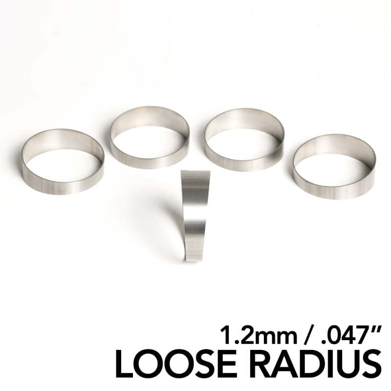 Ticon Industries 2.13in Diameter 2D Loose Radius 1.2mm/.047in Titanium Pie Cut - 5pk Ticon Industries 2.13in Diameter 2D Loose Radius 1.2mm/.047in Titanium Pie Cut - 5pk