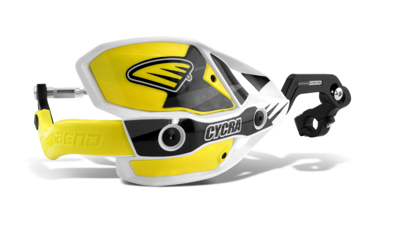 Cycra CRM Ultra 1-1/8 in. Clamp w/White Shields/Yellow Covers Cycra CRM Ultra 1-1/8 in. Clamp w/White Shields/Yellow Covers