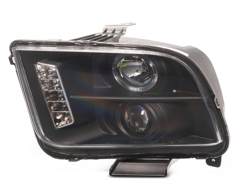 Raxiom 05-09 Ford Mustang Excluding GT500 LED Halo Projector Headlights- Blk Housing (Clear Lens) Raxiom 05-09 Ford Mustang Excluding GT500 LED Halo Projector Headlights- Blk Housing (Clear Lens)