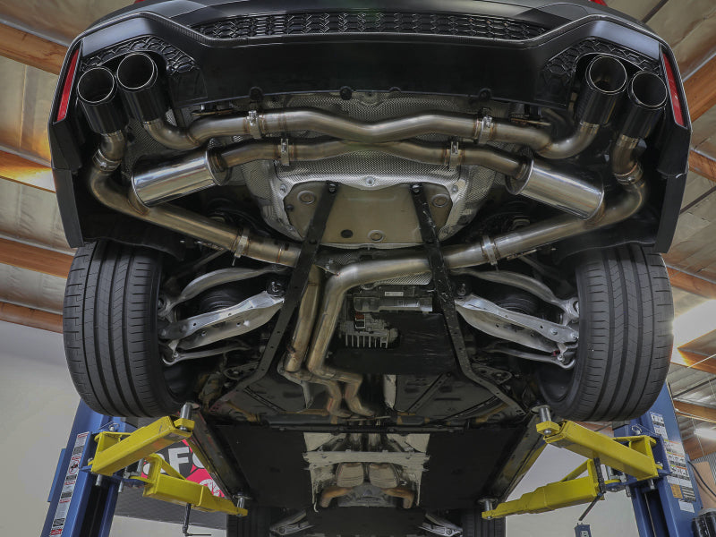 aFe 20-22 Audi RS6 Avant V8 4L (tt) MACH Force-Xp 3in to 2.5in 304 SS Cat-Back Exhaust w/ Carbon Tip aFe 20-22 Audi RS6 Avant V8 4L (tt) MACH Force-Xp 3in to 2.5in 304 SS Cat-Back Exhaust w/ Carbon Tip