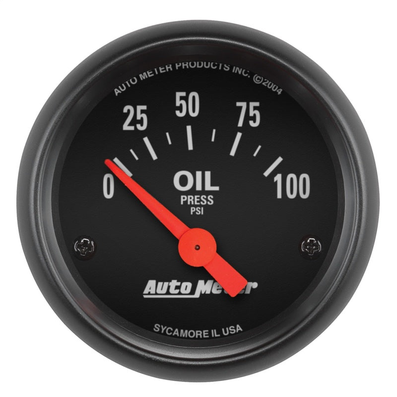 Autometer Z-Series 52mm 0-100PSI Oil Pressure Gauge Autometer Z-Series 52mm 0-100PSI Oil Pressure Gauge