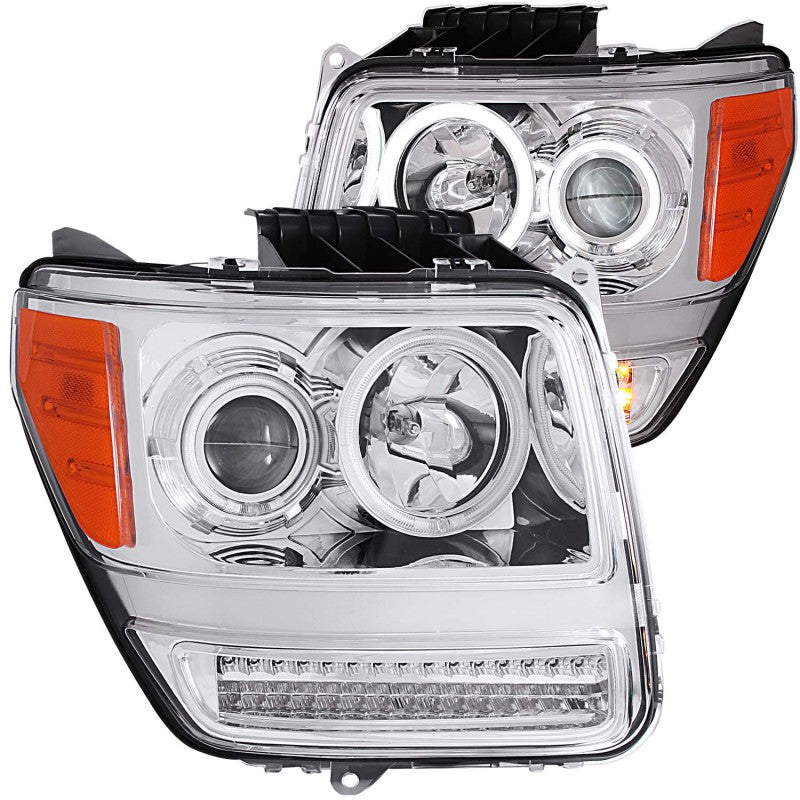 ANZO 2007-2012 Dodge Nitro Projector Headlights w/ Halo Chrome (CCFL) G2 ANZO 2007-2012 Dodge Nitro Projector Headlights w/ Halo Chrome (CCFL) G2