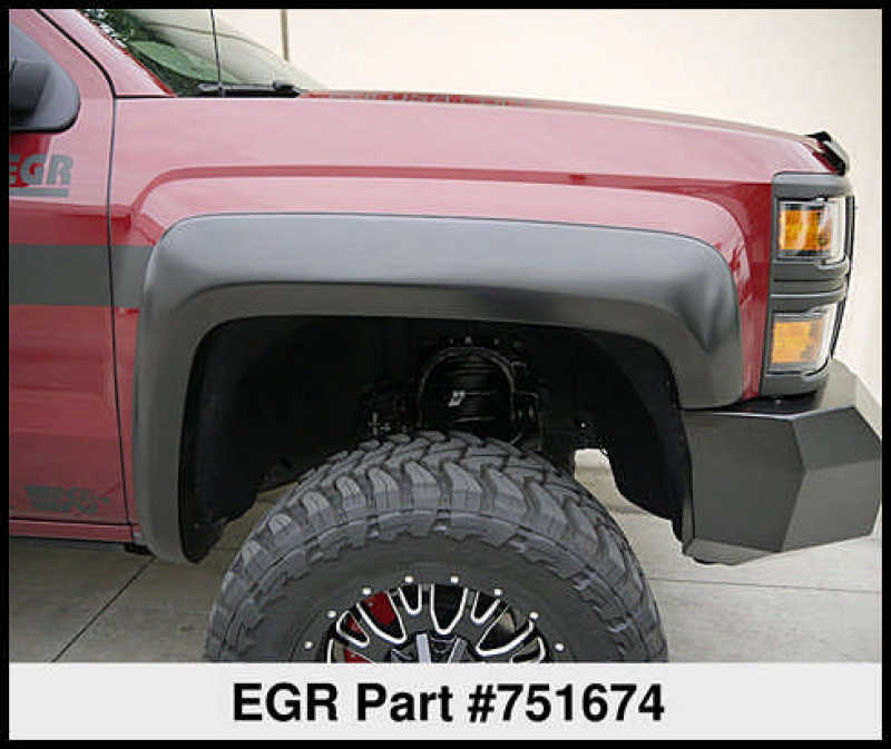 EGR 14+ Chev Silverado 5.8ft Bed Rugged Look Fender Flares - Set EGR 14+ Chev Silverado 5.8ft Bed Rugged Look Fender Flares - Set