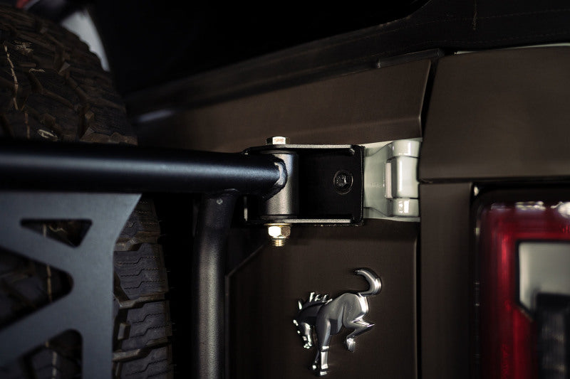 DV8 Offroad 21-23 Ford Bronco Spare Tire Guard & Accessory Mount DV8 Offroad 21-23 Ford Bronco Spare Tire Guard & Accessory Mount