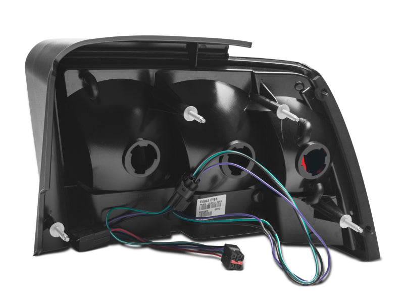 Raxiom 99-04 Ford Mustang Excluding 99-01 Cobra Icon LED Tail Lights- Black Housing (Smoked Lens) Raxiom 99-04 Ford Mustang Excluding 99-01 Cobra Icon LED Tail Lights- Black Housing (Smoked Lens)