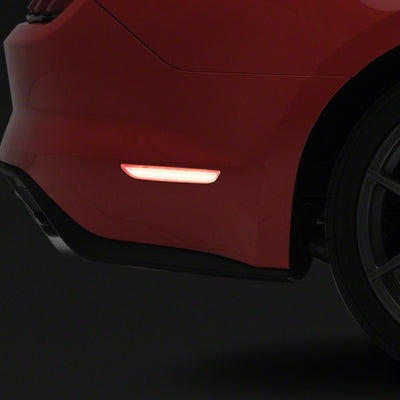 Raxiom 15-23 Ford Mustang Axial Series LED Side Marker Lights Rear- Clear