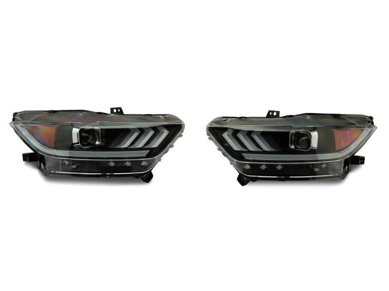 Raxiom 15-17 Ford Mustang Projector Headlights OEM HID Bulbs- Black Housing (Clear Lens) Raxiom 15-17 Ford Mustang Projector Headlights OEM HID Bulbs- Black Housing (Clear Lens)
