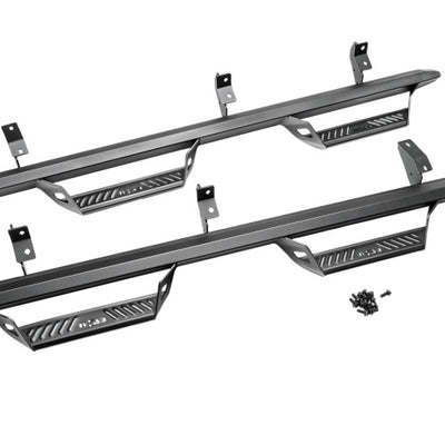 N-Fab 21-22 Ford Bronco 2 Door Predator PRO Step System - Wheel 2 Wheel - Tex. Black