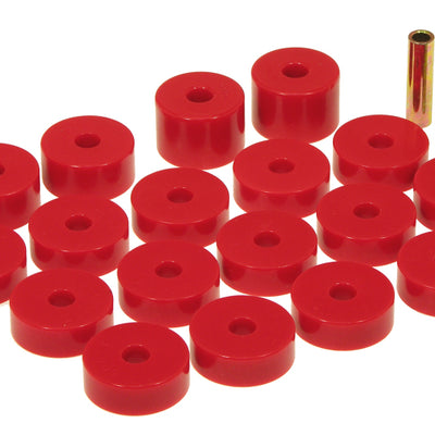 Prothane 74-75 Jeep CJ5 Body Mounts - Red