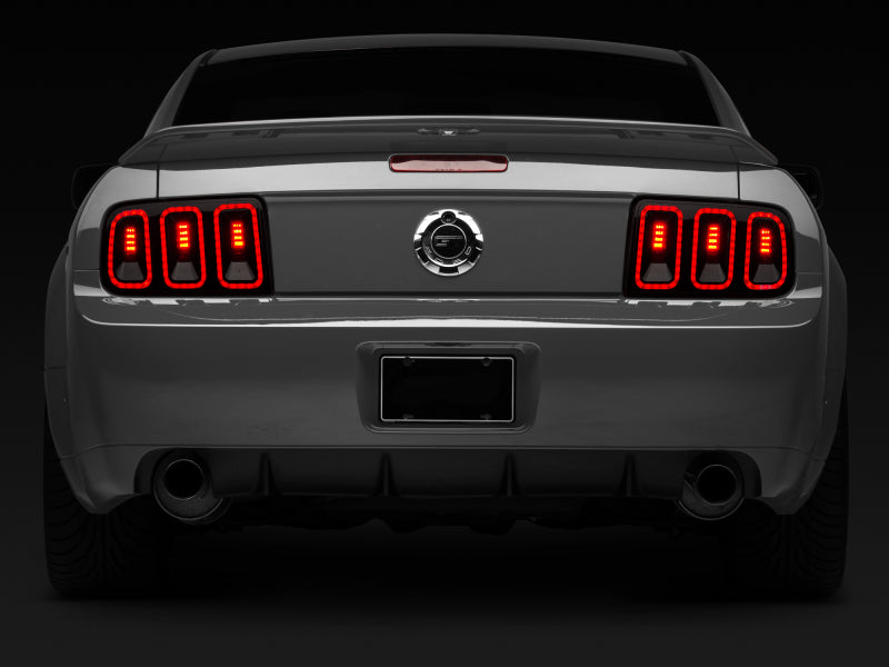 Raxiom 05-09 Ford Mustang Gen5 Tail Lights- Black Housing (Smoked Lens) Raxiom 05-09 Ford Mustang Gen5 Tail Lights- Black Housing (Smoked Lens)