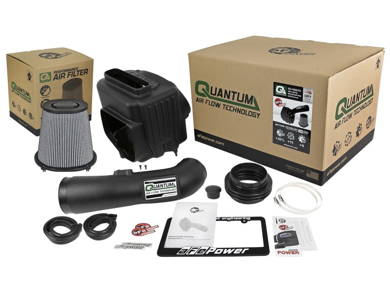 aFe Quantum Pro DRY S Cold Air Intake System 17-18 GM/Chevy Duramax V8-6.6L L5P - Dry aFe Quantum Pro DRY S Cold Air Intake System 17-18 GM/Chevy Duramax V8-6.6L L5P - Dry