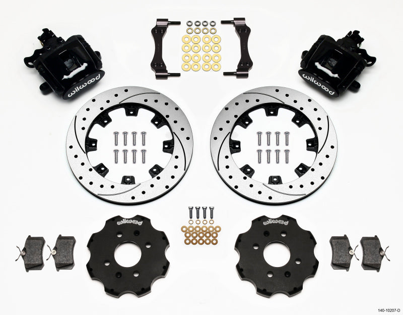 Wilwood Combination Parking Brake Rear Kit 12.19in Drilled Civic / Integra Disc 2.39 Hub Offset Wilwood Combination Parking Brake Rear Kit 12.19in Drilled Civic / Integra Disc 2.39 Hub Offset