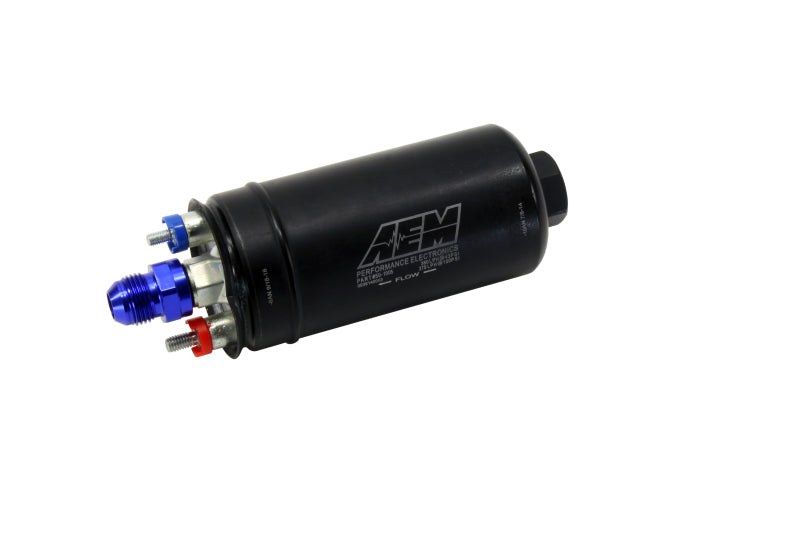 AEM 380LPH High Pressure Fuel Pump -6AN Female Out, -10AN Female In AEM 380LPH High Pressure Fuel Pump -6AN Female Out, -10AN Female In