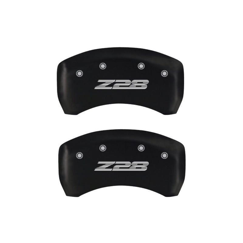 MGP 4 Caliper Covers Engraved Front Gen 4/Camaro Engraved Rear Gen 4/Z28 Red finish silver ch MGP 4 Caliper Covers Engraved Front Gen 4/Camaro Engraved Rear Gen 4/Z28 Red finish silver ch