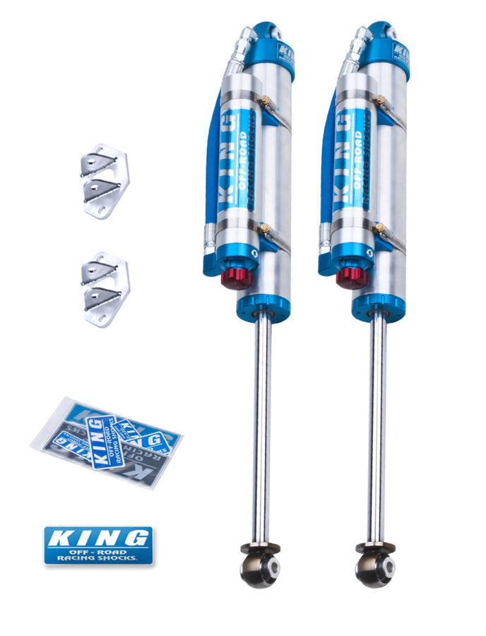 King Shocks 07-18 Jeep Wrangler JK Rear 2.5 Dia Piggy Hose Res Shocks 0-2in Lift w/Adjuster (Pair) King Shocks 07-18 Jeep Wrangler JK Rear 2.5 Dia Piggy Hose Res Shocks 0-2in Lift w/Adjuster (Pair)