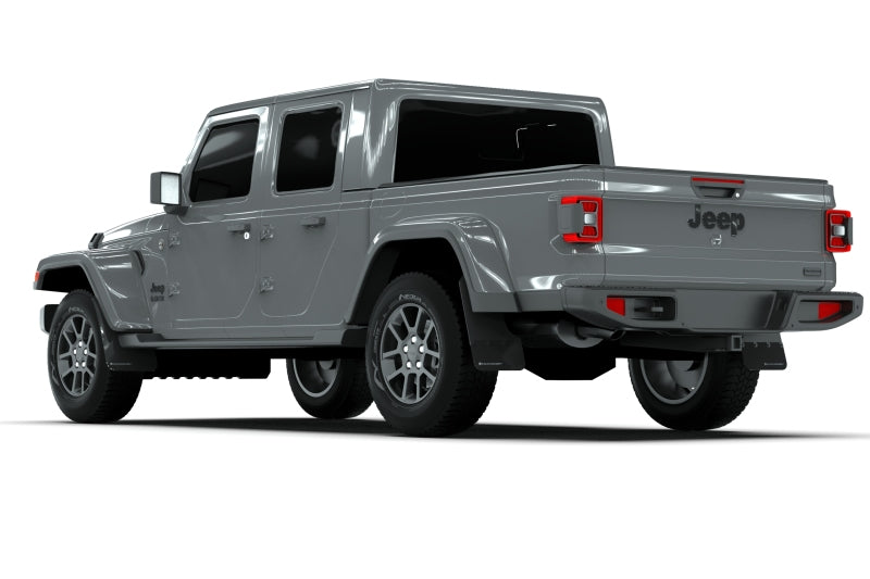 Rally Armor 19-24 Jeep Gladiator JT (Incl. Overland/Sport/Sport S) Black Mud Flap w/Army Green Logo Rally Armor 19-24 Jeep Gladiator JT (Incl. Overland/Sport/Sport S) Black Mud Flap w/Army Green Logo