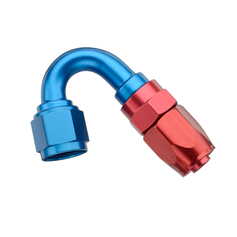 Fragola -8AN x 150 Degree Pro-Flow Hose End - Blue/Red Fragola -8AN x 150 Degree Pro-Flow Hose End - Blue/Red