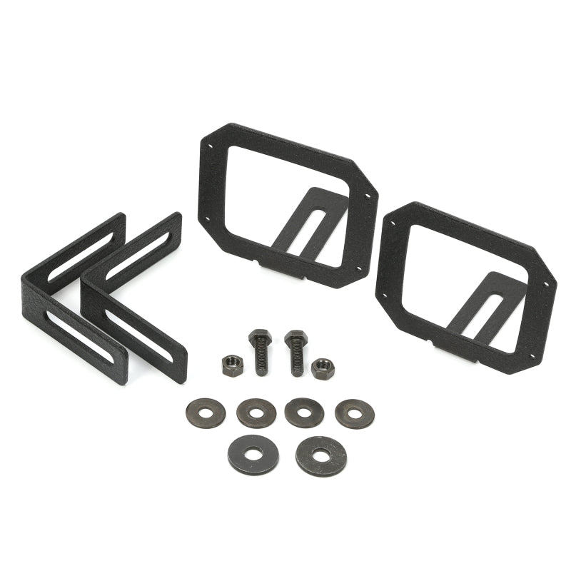 Rugged Ridge 07-18 Jeep Wrangler JK Square LED Light Mount Brackets Rugged Ridge 07-18 Jeep Wrangler JK Square LED Light Mount Brackets