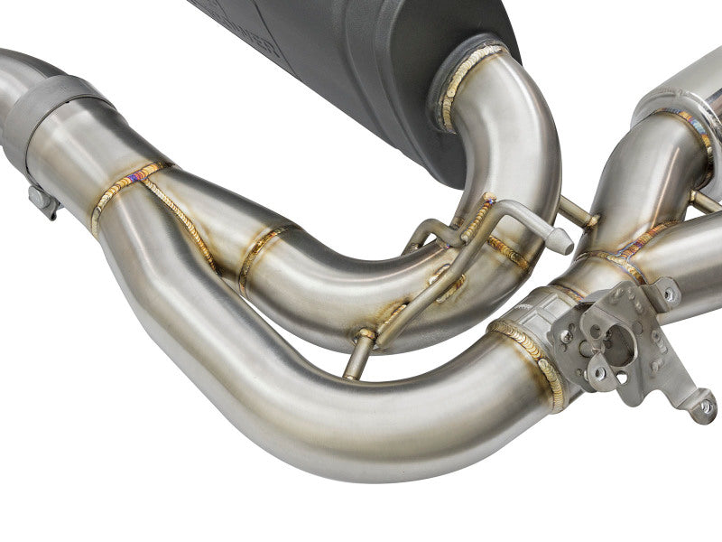 aFe 16-18 BMW M2 L6-3.0L MACH Force-Xp 3in to 2.5in 304 SS Cat-Back Exhaust System-Quad Polish Tips aFe 16-18 BMW M2 L6-3.0L MACH Force-Xp 3in to 2.5in 304 SS Cat-Back Exhaust System-Quad Polish Tips