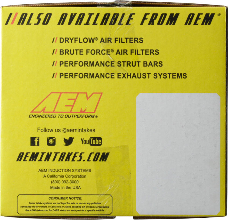 AEM 03-06 Chevy Aveo 1.6L Polished Cold Air Intake AEM 03-06 Chevy Aveo 1.6L Polished Cold Air Intake