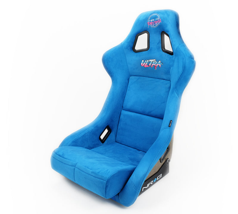 NRG FRP Bucket Seat ULTRA Edition - Large (Blue Alcantara/Gold Glitter Back) NRG FRP Bucket Seat ULTRA Edition - Large (Blue Alcantara/Gold Glitter Back)