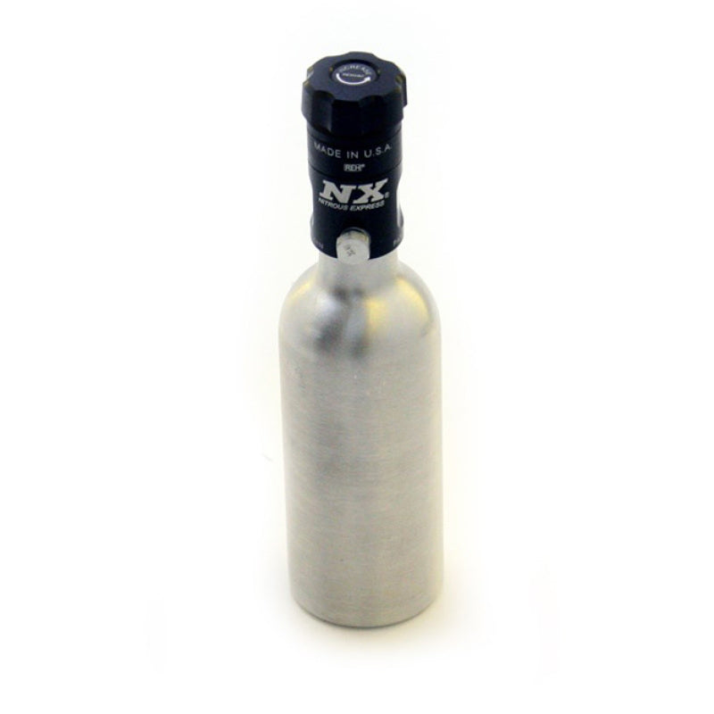 Nitrous Express 3.5oz Mini-Bottle w/Motorcycle Valve (2 Dia x 7.33 Tall) Nitrous Express 3.5oz Mini-Bottle w/Motorcycle Valve (2 Dia x 7.33 Tall)