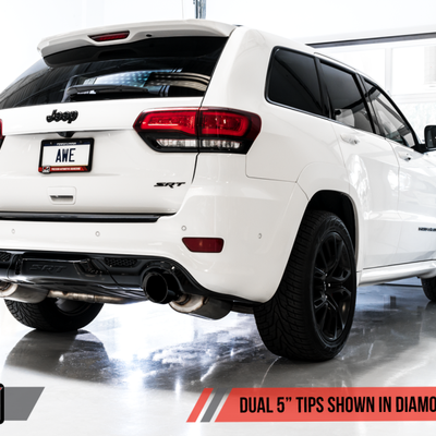 AWE Tuning 2020 Jeep Grand Cherokee SRT Track Edition Exhaust - Diamond Black Tips