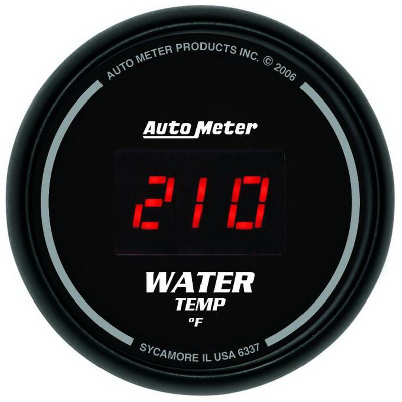 Autometer Black 0-300 F Digital Water Temp Gauge Autometer Black 0-300 F Digital Water Temp Gauge