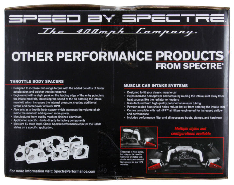 Spectre 2018 Jeep Wrangler V6-3.6L F/I Air Intake Kit - Polished w/Red Filter Spectre 2018 Jeep Wrangler V6-3.6L F/I Air Intake Kit - Polished w/Red Filter