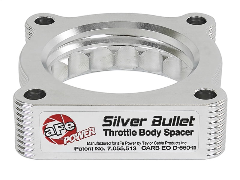 aFe Silver Bullet Throttle Body Spacers TBS Toyota Tacoma 05-11 V6-4.0L aFe Silver Bullet Throttle Body Spacers TBS Toyota Tacoma 05-11 V6-4.0L