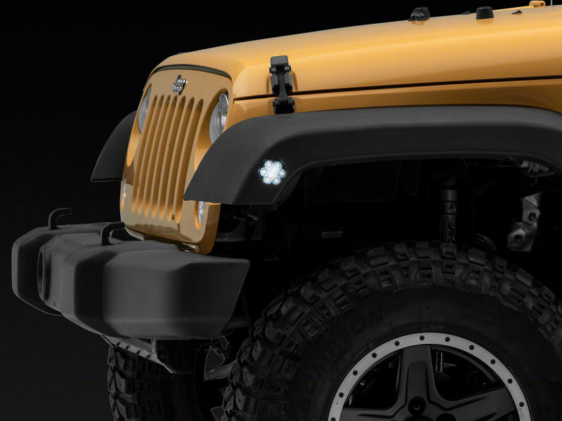 Raxiom 07-18 Jeep Wrangler JK Axial Series Whiite LED Side Marker Lights- Smoked Raxiom 07-18 Jeep Wrangler JK Axial Series Whiite LED Side Marker Lights- Smoked