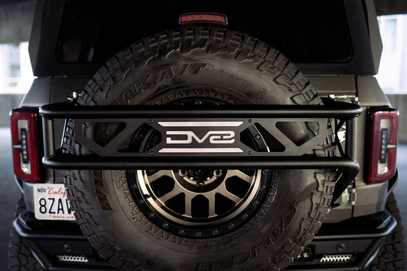 DV8 Offroad 21-23 Ford Bronco Spare Tire Guard & Accessory Mount DV8 Offroad 21-23 Ford Bronco Spare Tire Guard & Accessory Mount